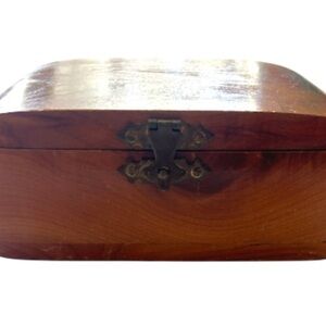 Vintage Wooden Lake Of The Ozarks Jewelry Trinket Box
